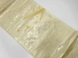 アンティーク　枯山水模様織り出し袋帯（着用可）